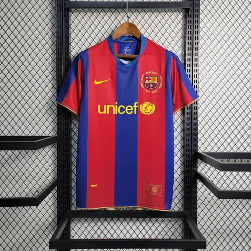 Camisa de Futebol Retro Barcelona Home 2007/2008  — view 1