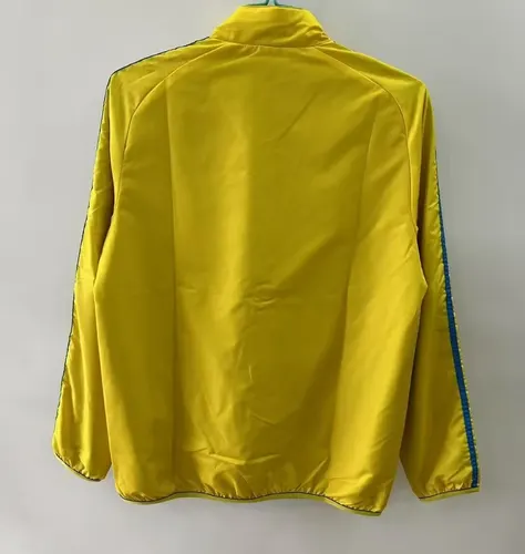 2025/2026 Barcelona Chaqueta Cortavientos Doble Cara Amarilla y Azul Camiseta de Fútbol   — view 3