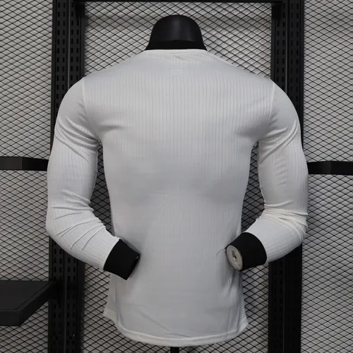Camisa de Futebol Branca Manga Longa Versão Jogador Edição 125º Aniversário Alemanha 2025 AAA para Torcedores — view 2