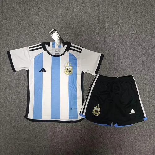 2022 FIFA Weltmeisterschaft Argentinien Nationalmannschaft Heim-Trikot Kindergröße — view 6
