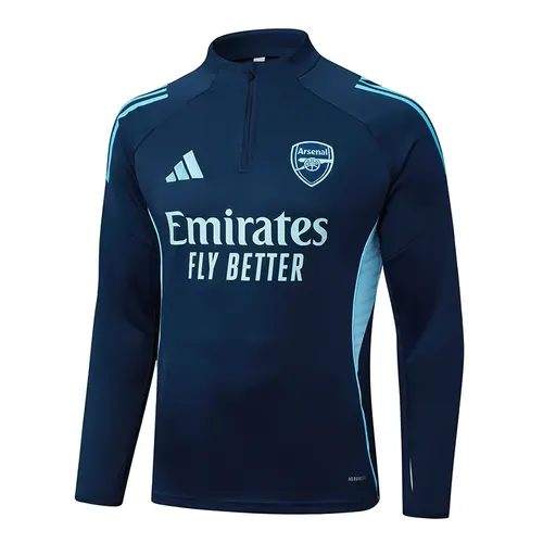 2025/2026 Arsenal Conjunto Treino Meia Puxada Azul Real Camisa Futebol  — view 3