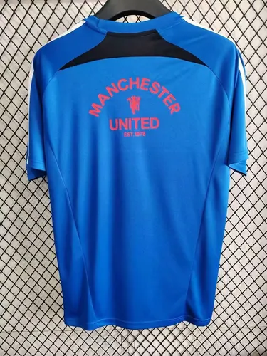 2025/2026 Manchester United Camiseta Azul de Fútbol  — view 2