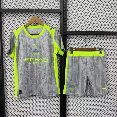 2025/2026 Manchester City Drittauswärts Fußballtrikot  Kindergröße — view 1