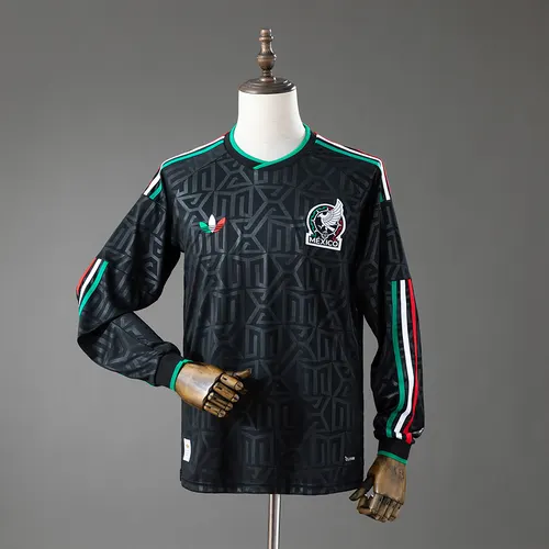 2026 Langarm Mexiko Nationalmannschaft Drittes Auswärts-Fußballtrikot AAA Fan-Qualität — view 1