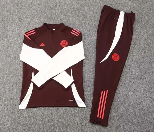 2024/2025 Bayern Munich Ensemble d'Entraînement Half-Pull Violet Foncé Maillot de Football  — view 3