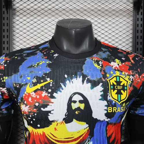 2025/2026 Spieler Version Brasilien Göttin Sternenhimmel Ausgabe Fußballtrikot  — view 3