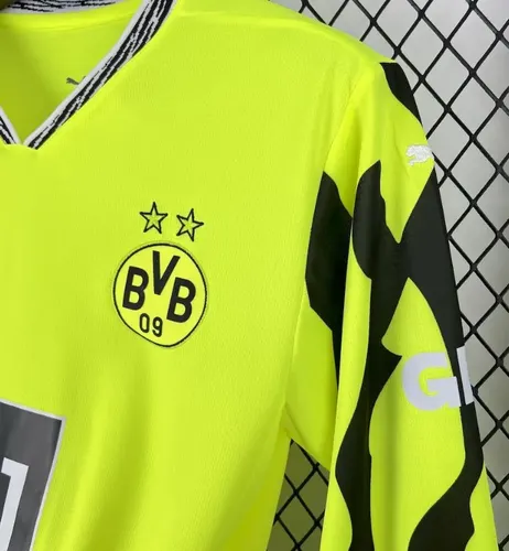 2025/2026 Manches longues Dortmund Pré-match Entraînement Maillot de football  landaise — view 5