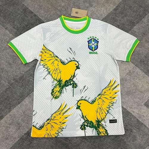 2025/2026 Brasilien Heiliger Vogel weißes Fußballtrikot  — view 1
