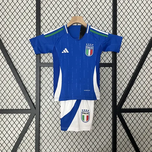2024-2025 Italien Heim-Fußballtrikot Kindergröße