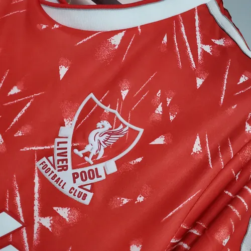 Retro 1989/1991 Liverpool Camisa de Futebol Principal   — view 5