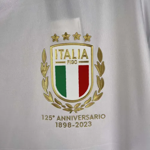 Camisa de Futebol Branca 125º Aniversário Itália 2023 — view 8