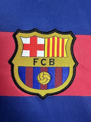 2015/2016 رجعي برشلونة قميص المنزل كم طويل جودة تايلاندية — view 8
