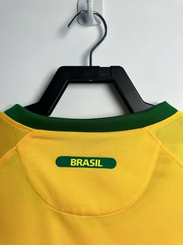 2010 Retro Brazil Home Soccer Jersey  — view 4