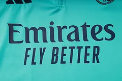 2024/2025 Real Madrid Hellgrün Halb-Reißverschluss Trainingsanzug Fußballtrikot  Set — view 5