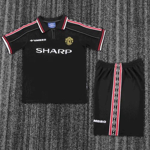 Maillot Extérieur Rétro Manchester United 1998-1999  Taille Enfant