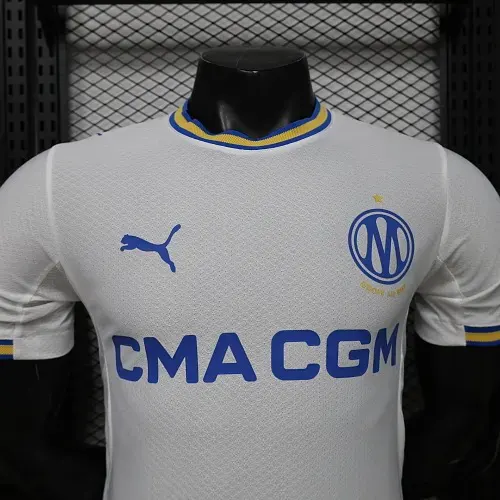 Versão Jogador 2026/2027 Olympique de Marseille Home Camisa de Futebol   — view 3