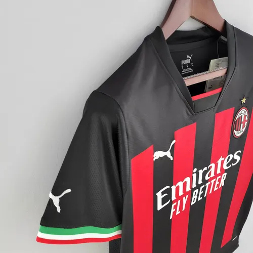2022/2023 AC Milan Camisa de Futebol Casa  — view 6