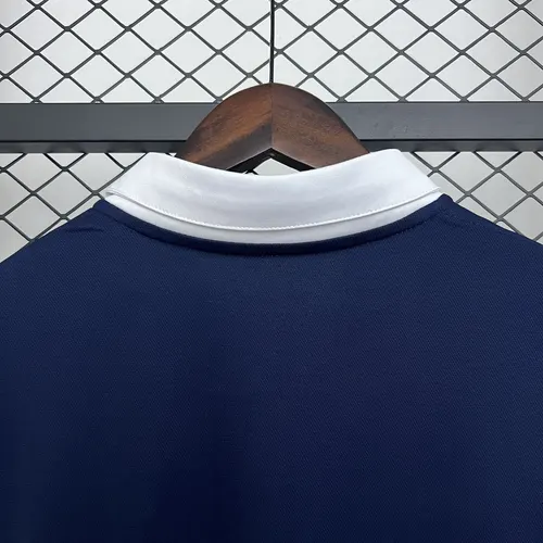 2014 Retro Langarm Frankreich Heim Fußballtrikot AAA Fan-Qualität — view 5