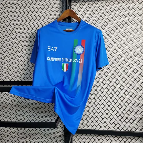 2023/2024 Napoli Fußball Gedenkausgabe Blaues Trikot  — view 3