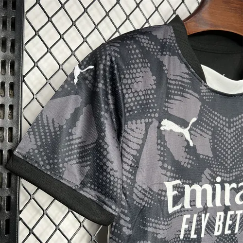 قميص حارس مرمى AC Milan أسود مقاس أطفال 2024/2025 جودة تايلاندية — view 4