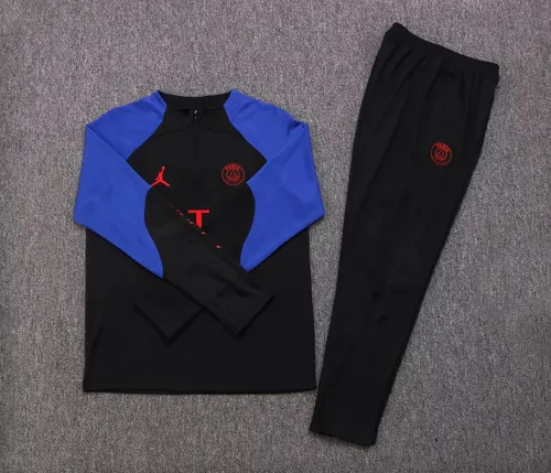 Conjunto de Treino Meia-Puxa do PSG Paris Saint-Germain 2022/2023 Manga Preto-Azul — view 7