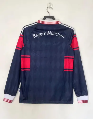 Maillot de football rétro domicile Bayern Munich à manches longues 1997/1999 lande — view 2