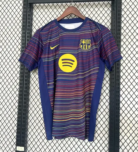 2025/2026 Barcelona Macacão Pré-Corrida Camisa de Futebol  — view 1