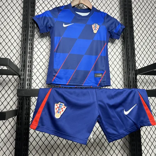 2024 Croatia National Team Away Football Shirt  Kids Size — view 3