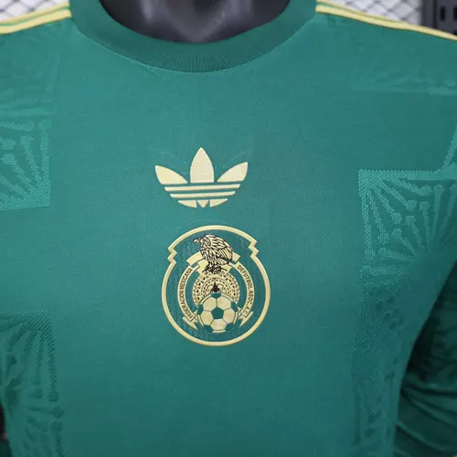 2025/2026 Player Version Langarm Mexiko National Special Edition Grünes Fußballtrikot  — view 4