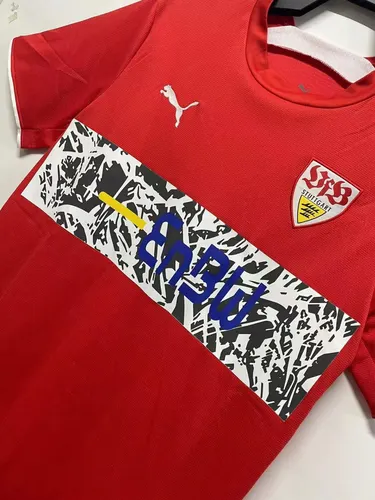 Maillot de football rétro extérieur VfB Stuttgart 2006-2007 lande — view 3