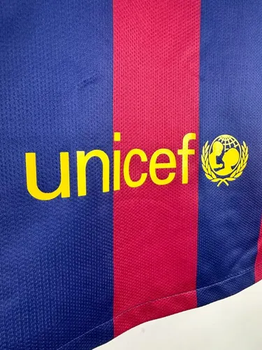 2014/2015 Retro Langarm Barcelona Fußballtrikot Heim  — view 10