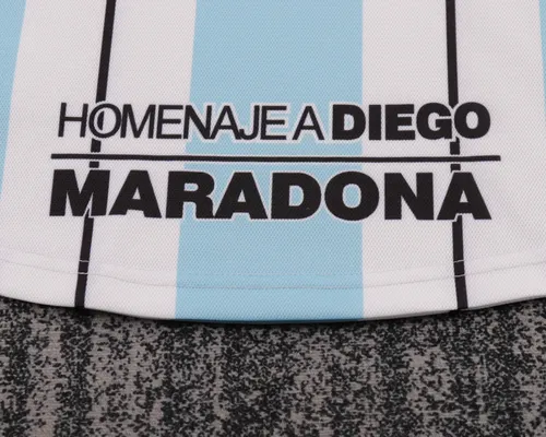2001 Retro Argentinien Nationalmannschaft Maradona Gedenkausgabe Trikot  Kindergröße — view 6