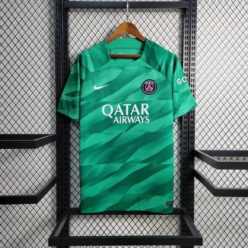 2023/2024 Psg Paris Saint-Germain Goalkeeper Green Football Shirt — view 1