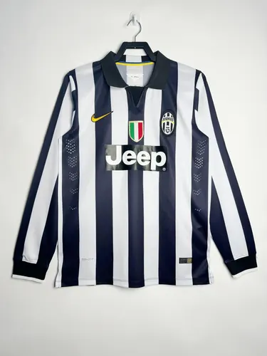 قميص كرة قدم ريترو Juventus المنزلي بأكمام طويلة 2014/2015 جودة تايلاندية  — view 1