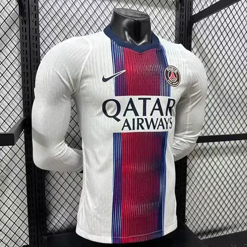 Camisa de Futebol Paris Saint-Germain 2026/2027 Fora Manga Longa Versão Jogador   — view 3