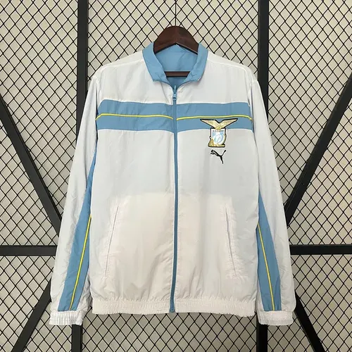 2024-2025 Lazio Cortavientos Reversible Azul-Blanco Camiseta de Fútbol  — view 2