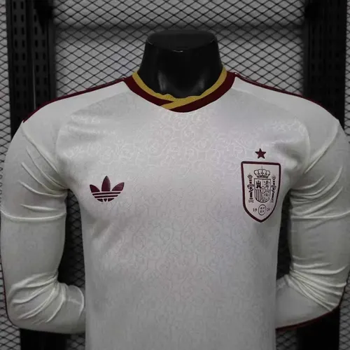 2026 Long Sleeves Player Version Spain National Team Away Football Jersey   — view 3