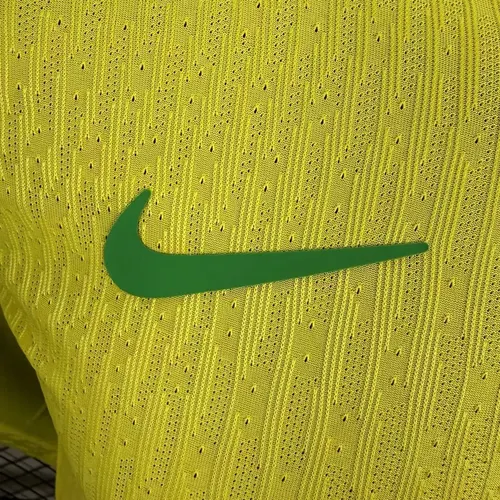 2025/2026 Langarm Player Version Brasilien Heim Fußballtrikot  — view 4
