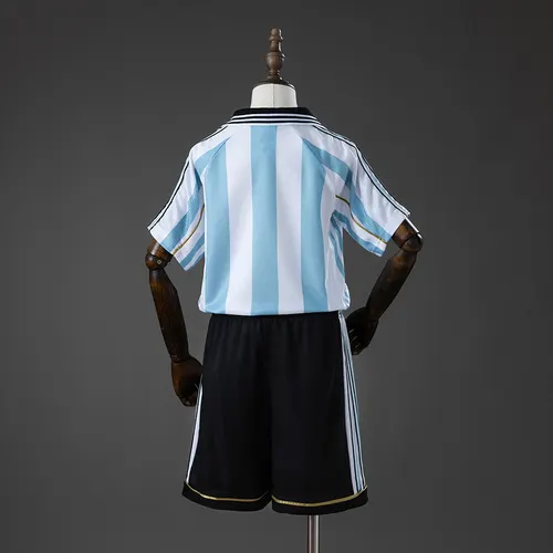 1998 Retro Argentinien Heimtrikot AAA Fan-Qualität Kindergröße — view 2