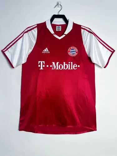 2003/2004 Retro Bayern Munich Uniforme Casa Jersey Futebol  — view 1