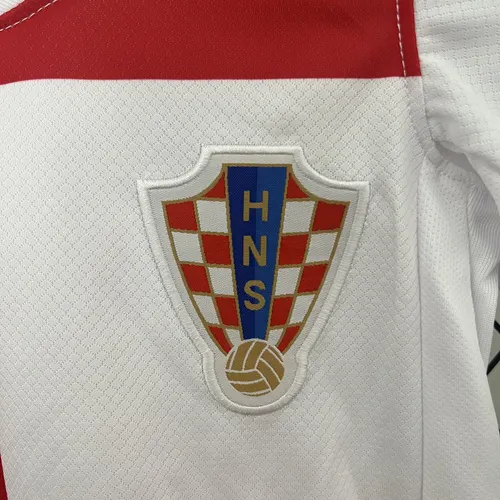2024 Croatia National Team Home Football Shirt  Kids Size — view 4