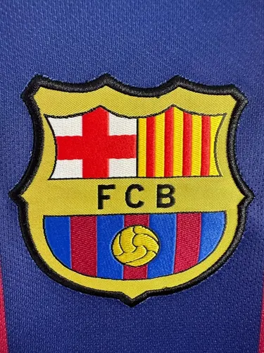 2014/2015 Retro Langarm Barcelona Fußballtrikot Heim  — view 6