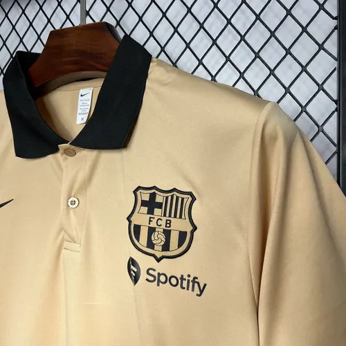 2024/2025 Barcelona Polo Khaki Football Shirt  — view 5