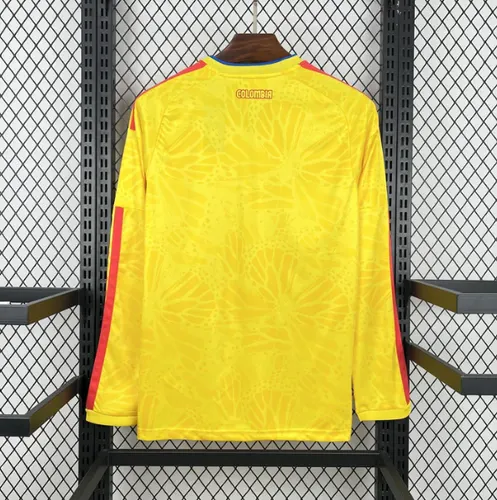 2026 Langarm Kolumbien Nationalmannschaft Heim-Fußballtrikot AAA Fan-Qualität — view 2