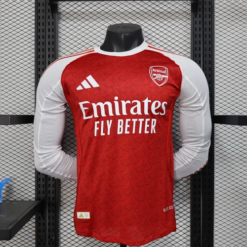 2025/2026 Langarm Spielerversion Arsenal Heimtrikot 