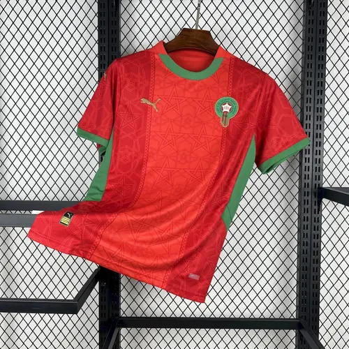 Camiseta de Fútbol Local 2025 de la Selección de Marruecos AAA calidad fan — view 1