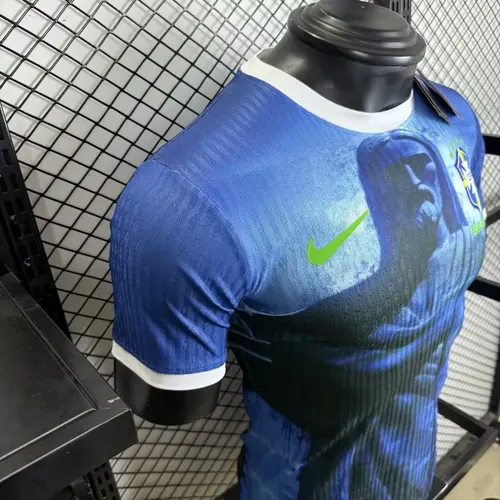 Camisa Brasil 2025/2026 Versão Jogador Edição Especial Jesus Futebol Jersey  — view 4