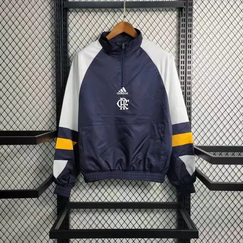 2023 Flamengo CasuaI Windbreaker(Navy-blue)Soccer Jersey  — view 1