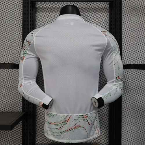 Camisa de Futebol Visitante Portugal Manga Longa Versão Jogador 2025 AAA para Torcedores — view 2