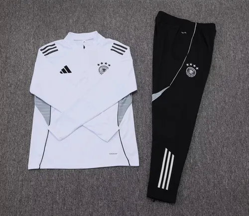 2025 Deutschland Half-Pull Trainingsanzug weißes Trikot-Set — view 7
